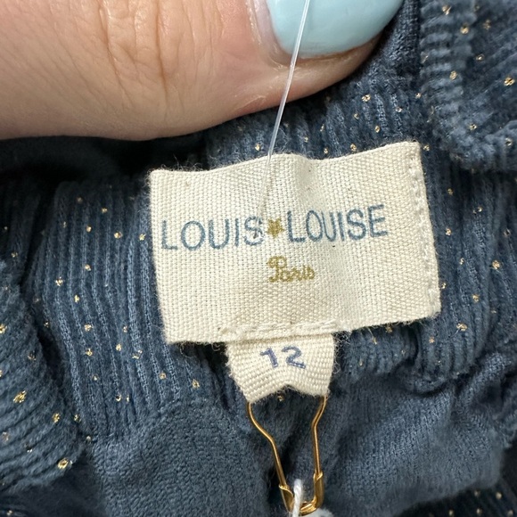 Louis + Louise Baby Girl Trousers Pierrot Corduroy Glitter Size 12 Months NWT - Picture 3 of 4